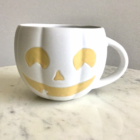 Pottery Barn Jack-O’-Lantern Mug Handpainted Stoneware Pumpkin NEW - Picture 5 of 10